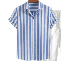 Fashionable Summer New Short-sleeved Printed Shirt For Men