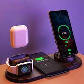 Wireless Charger For IPhone Fast Charger Watch 6 In 1 Charging Dock Station