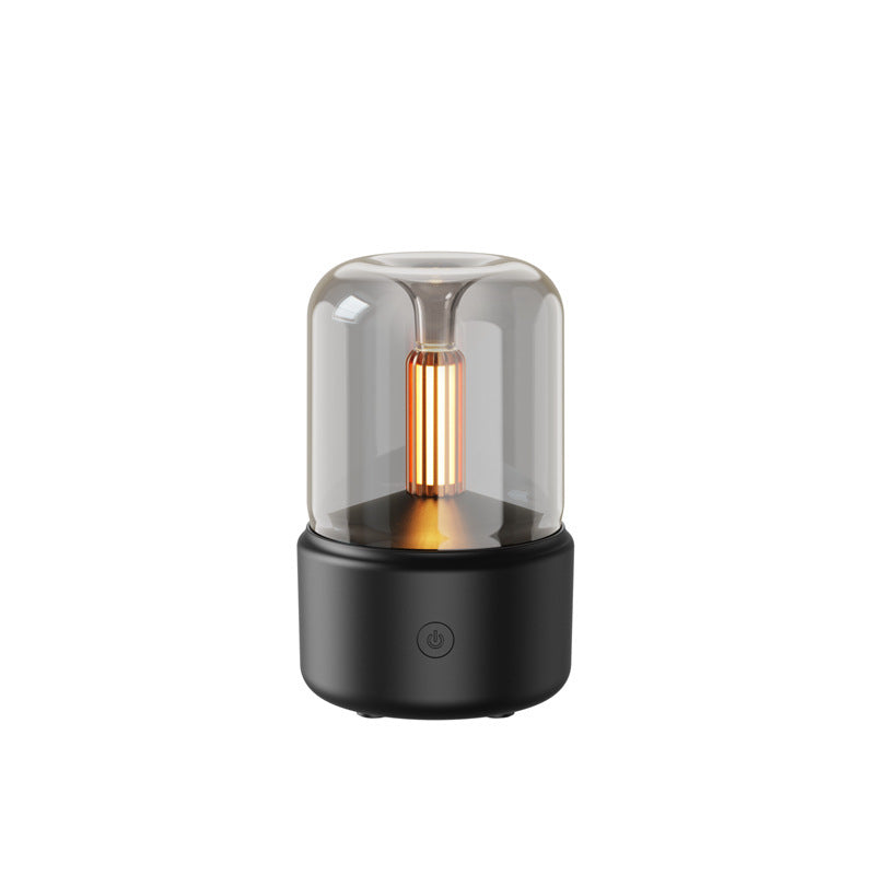 Candlelight Aroma Diffuser Portable Electric USB Air Humidifier With LED Night Light
