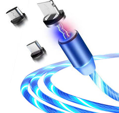 Compatible with Apple, Flowing Ligh Magnetic Streamer Data Line Cable