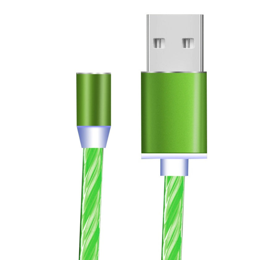 Compatible with Apple, Flowing Ligh Magnetic Streamer Data Line Cable