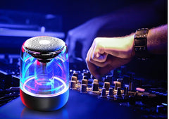 Wireless Bluetooth Speaker Powerful Bass Radio with Variable Color LED Light