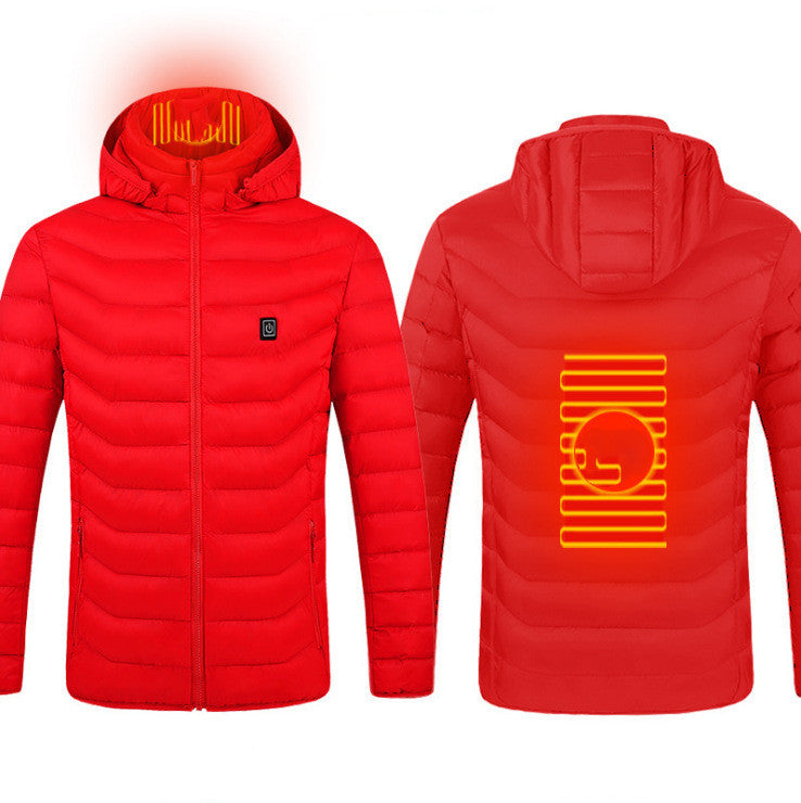 New Heated Jacket Coat USB Electric Jacket Men's Clothes Winter