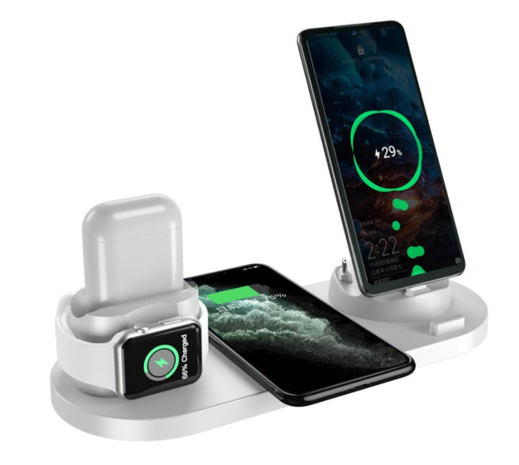 Wireless Charger For IPhone Fast Charger Watch 6 In 1 Charging Dock Station