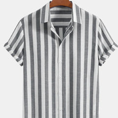 Fashionable Summer New Short-sleeved Printed Shirt For Men