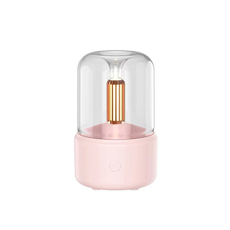 Candlelight Aroma Diffuser Portable Electric USB Air Humidifier With LED Night Light
