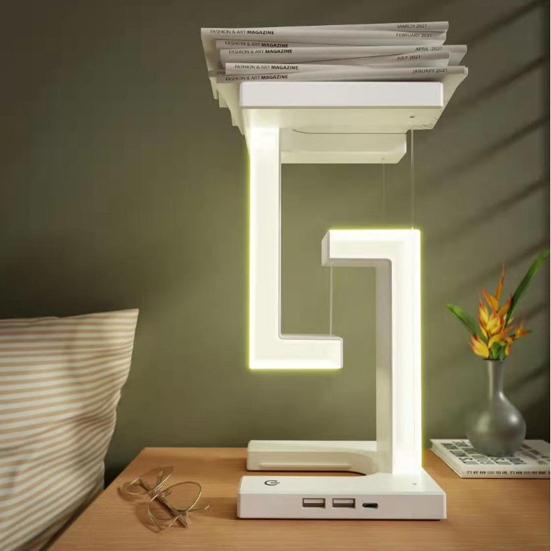 Creative Smartphone Wireless Charging Suspension Table Lamp Balance Lamp
