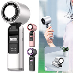ICE Cold Fan Super Mini Turbos Speed Fan USB Powered Digital Display For Outdoor Camping Travel