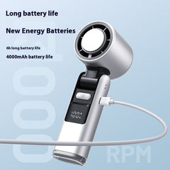 ICE Cold Fan Super Mini Turbos Speed Fan USB Powered Digital Display For Outdoor Camping Travel