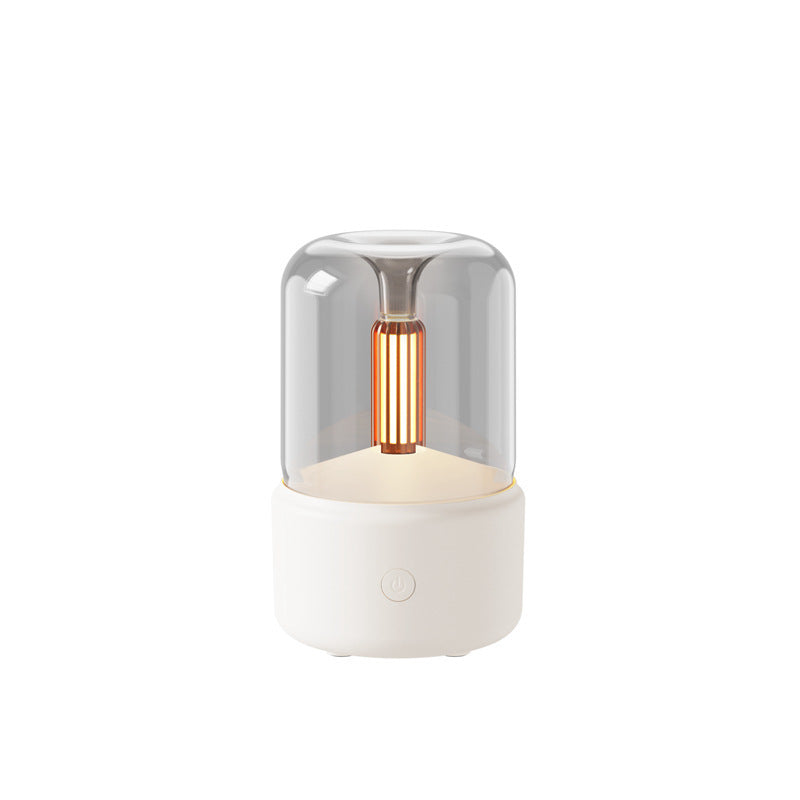 Candlelight Aroma Diffuser Portable Electric USB Air Humidifier With LED Night Light