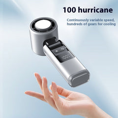 ICE Cold Fan Super Mini Turbos Speed Fan USB Powered Digital Display For Outdoor Camping Travel